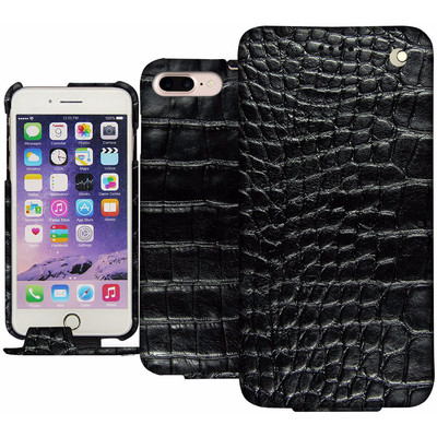 Image of Noreve Tradition Crocodile Leather Case Apple iPhone 7 Plus Zwart
