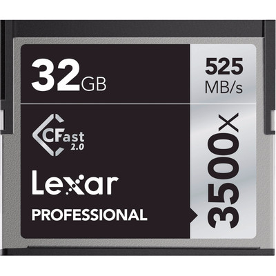 Image of Lexar 32GB CFast 2.0 Professional 3500x 525 MB/s
