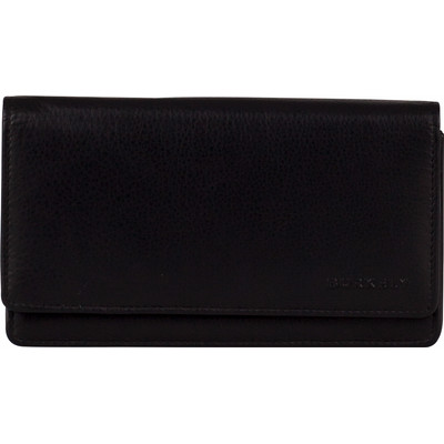 Image of Burkely Classic Collin Wallet Flap Over 3 Black
