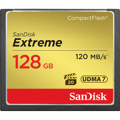 Image of SanDisk 128GB CF - Extreme - 120MB/s