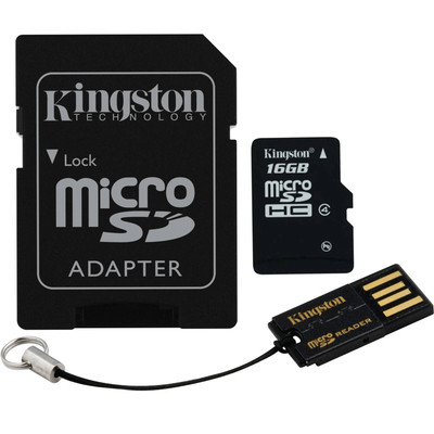 Image of Kingston Micro SDHC 16GB Mobility Kit