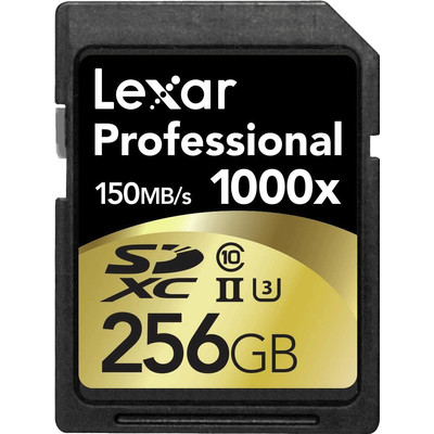 Image of Lexar 256GB SDXC Pro 1000X UHS2