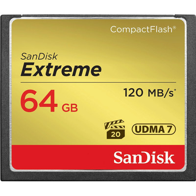 Image of SanDisk 64GB CF - Extreme - 120MB/s